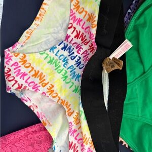 PINK Victoria's Secret Colorful Love hipster. Logo band rare vintage new